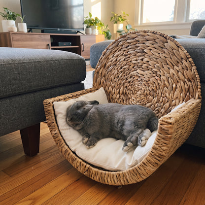 Handwoven bunny basket