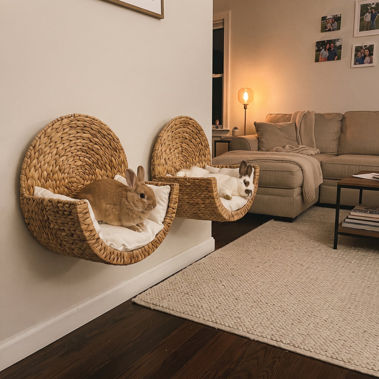 Handwoven bunny basket
